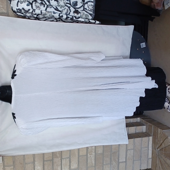 VINTAGE Avant Garde Black/white Lerner Dress & Jacket, below the knee - Picture 5 of 8